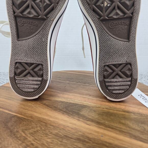 Converse CTAS All Star Hi Ox Cream Perforated Canvas Casual Y2K Sneaker Womens 7 - Picture 9 of 11